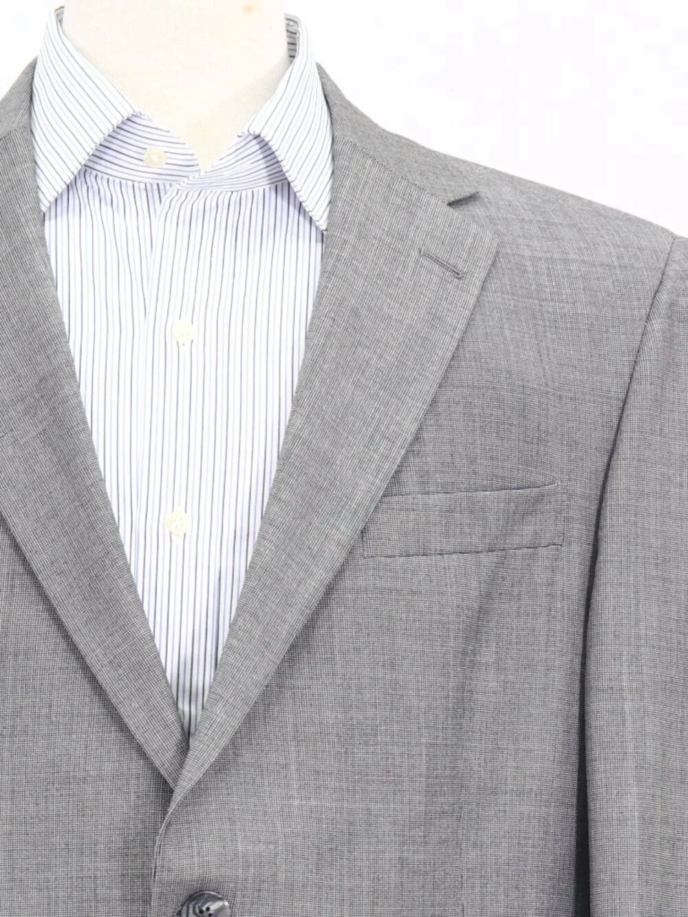 Austin Reed 44R Gray Blazer Sport Coat Jacket 2-Button Houndstooth W861